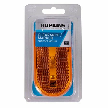 HOPKINS Amber Oblong Clearance/Side Marker Light B484W1A